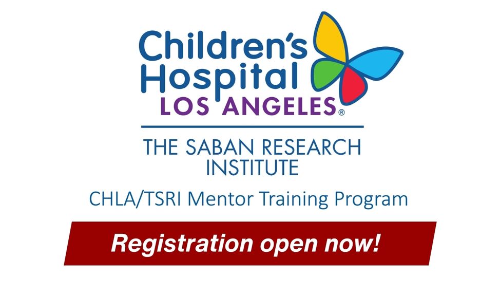 CHLA/TSRI Mentor Training Program registration now open!