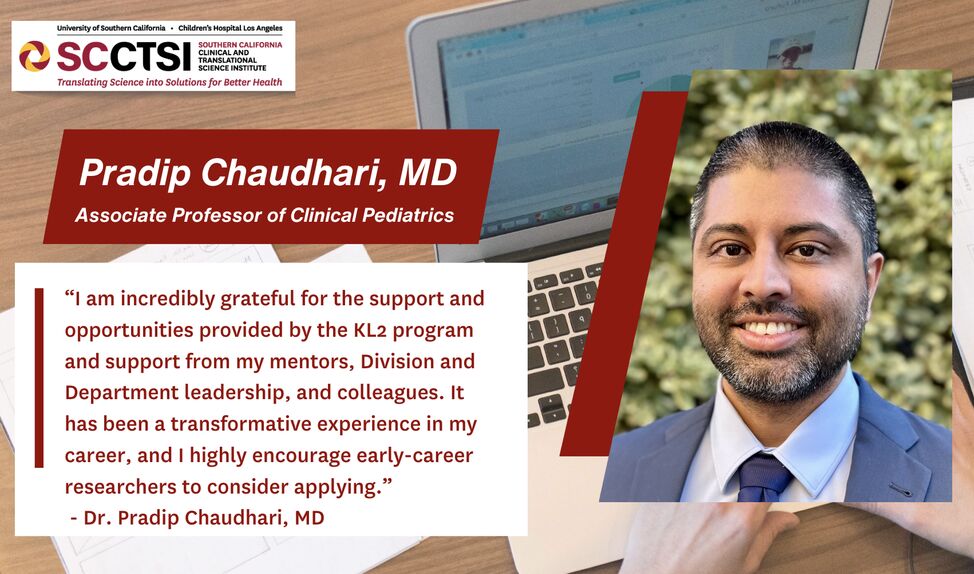 Interview with Pradip Chaudhari, MD, KL2 award recipient