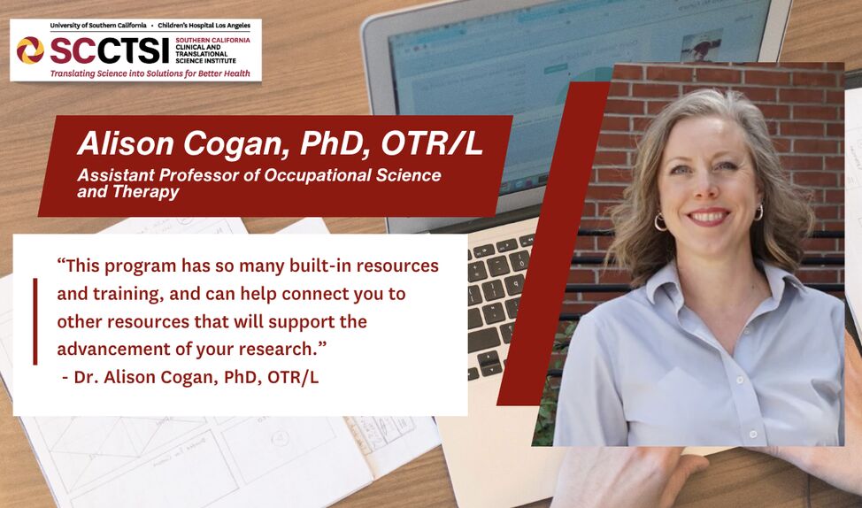 Interview with Dr. Alison Cogan, KL2 awardee