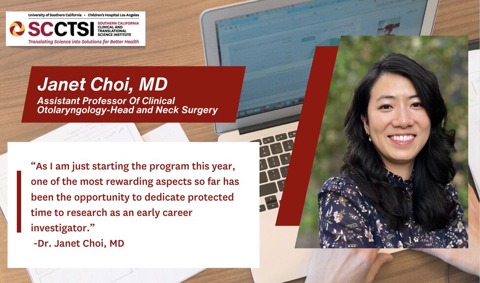 Interview with Dr. Janet Choi, New KL2 Cohort 16 Awardee