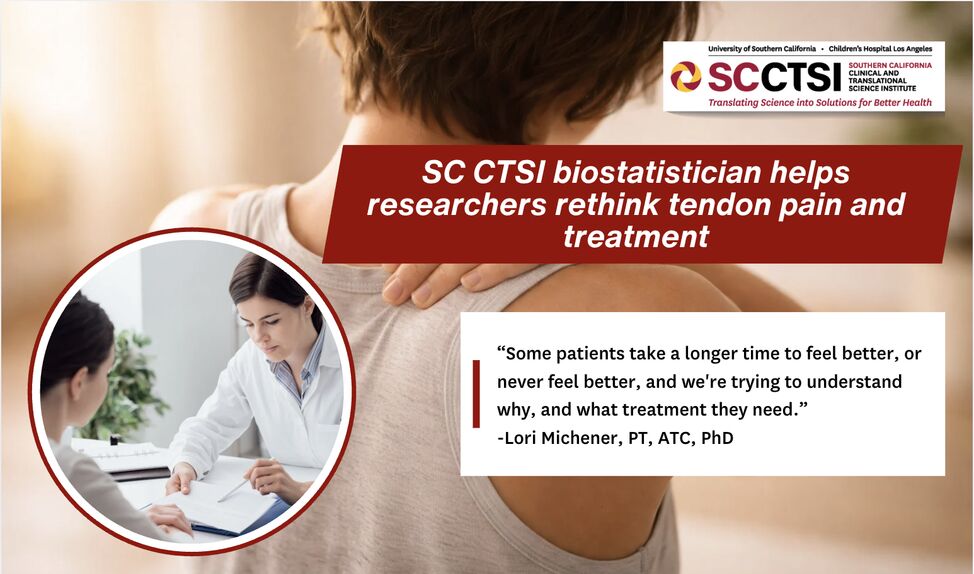 SC CTSI biostatistician helps researchers rethink tendon pain and treatment
