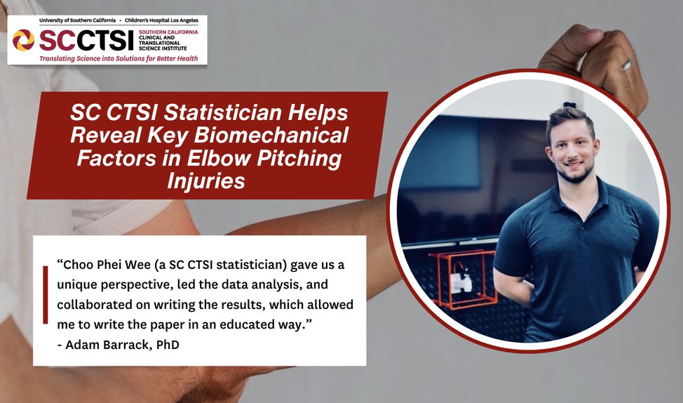 SC CTSI Statistician Helps Reveal Key Biomechanical Factors in Elbow Pitching Injuries